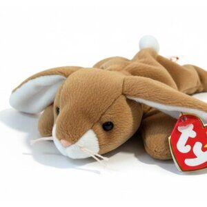 Ty Beanie Baby “Ears” – 1995 Brown Bunny with Pink Whiskers & White Tail